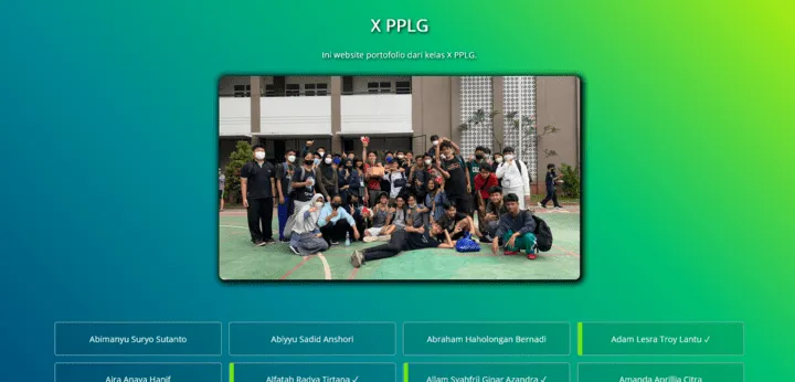 PPLG Portfolio collection landing page
